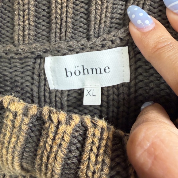 BOHME Women’s Crewneck Balloon Sleeve Sweater Size XL - Picture 4 of 5